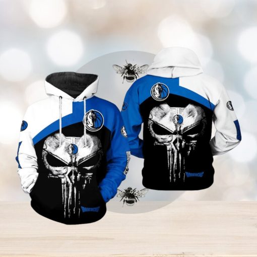 Dallas Mavericks NBA Skull Punisher Team 3D Printed Hoodie