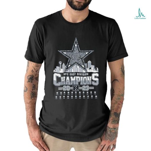 Dallas cowboys name team city nfc east division champions 2023 shirts