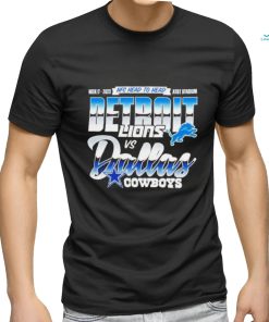 Dallas cowboys vs detroit Lions week 17 2023 NFC head to head AT and T stadium shirt