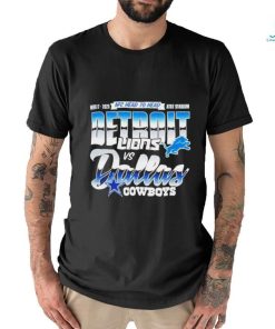 Dallas cowboys vs detroit Lions week 17 2023 NFC head to head AT and T stadium shirt