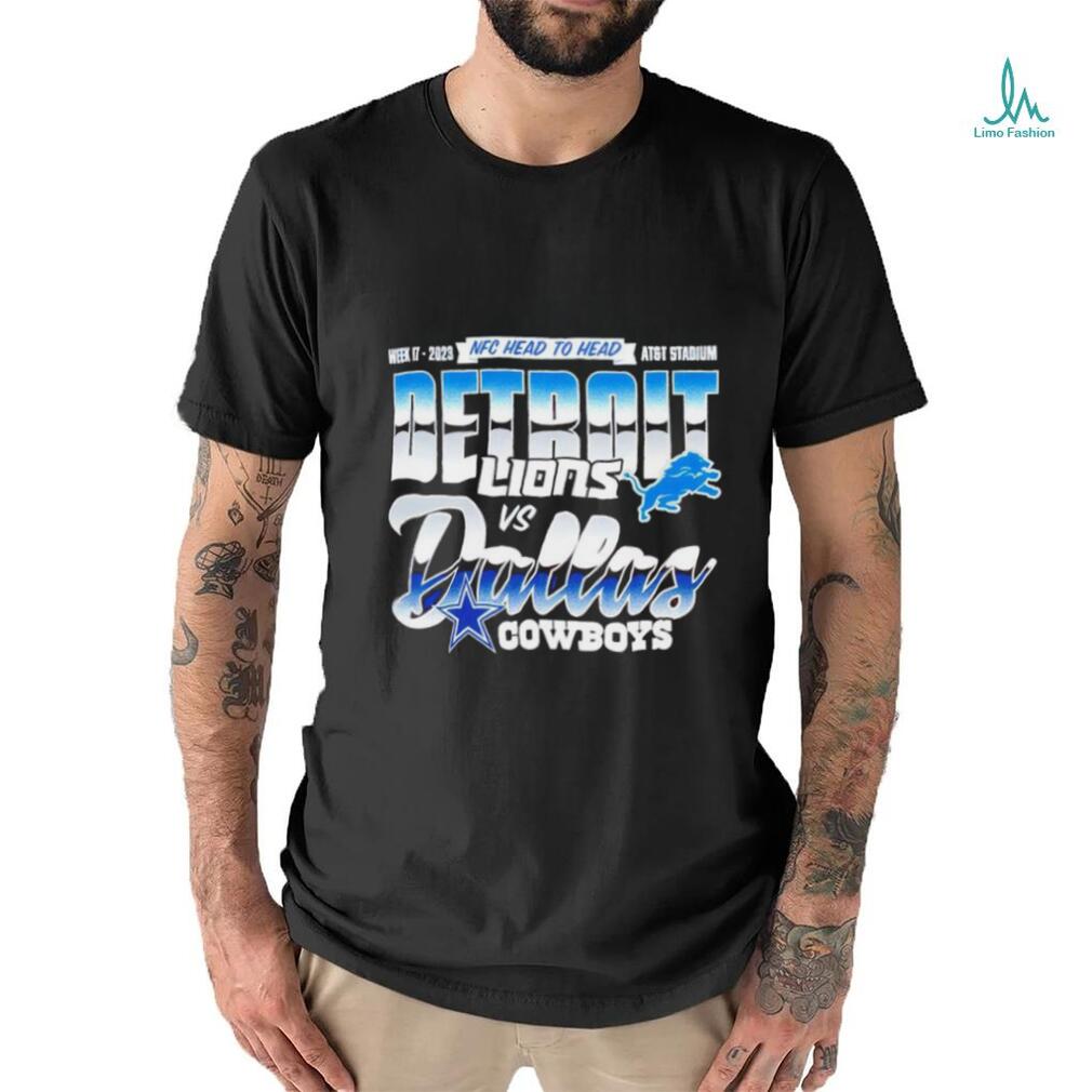 Dallas cowboys vs detroit Lions week 17 2023 NFC head to head AT and T stadium shirt Dallas cowboys vs detroit Lions week 17 2023 NFC head to head AT and T stadium shirt