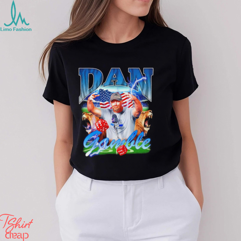 Dan Gamble Detroit Lions Dan Campbell American flag shirt Dan Gamble Detroit Lions Dan Campbell American flag shirt