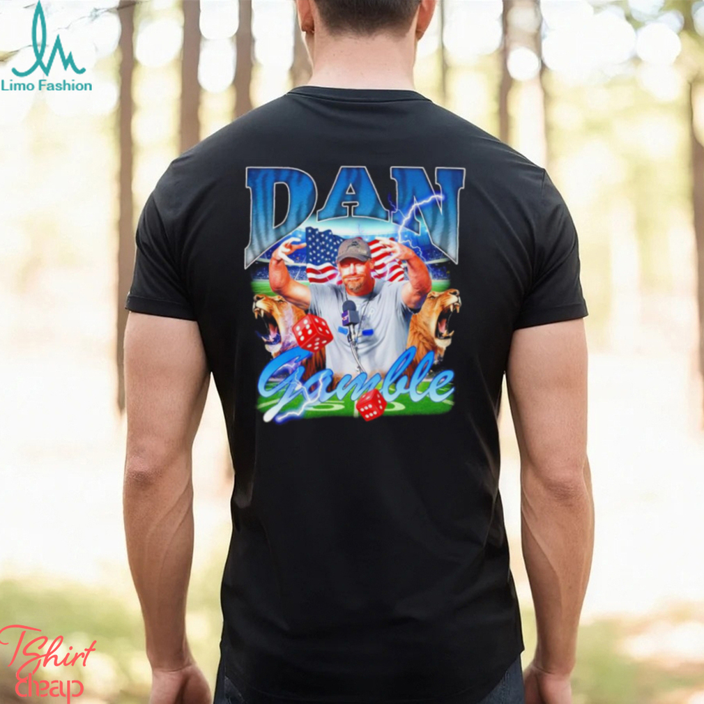 Dan Gamble Detroit Lions Dan Campbell American flag shirt Dan Gamble Detroit Lions Dan Campbell American flag shirt