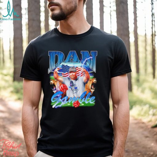 Dan Gamble Detroit Lions Dan Campbell American flag shirt