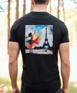 Dancer In Front Of The Eiffel Tower Classic T Shirt