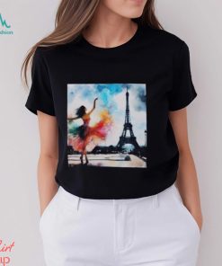 Dancer In Front Of The Eiffel Tower Classic T Shirt