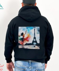Dancer In Front Of The Eiffel Tower Classic T Shirt