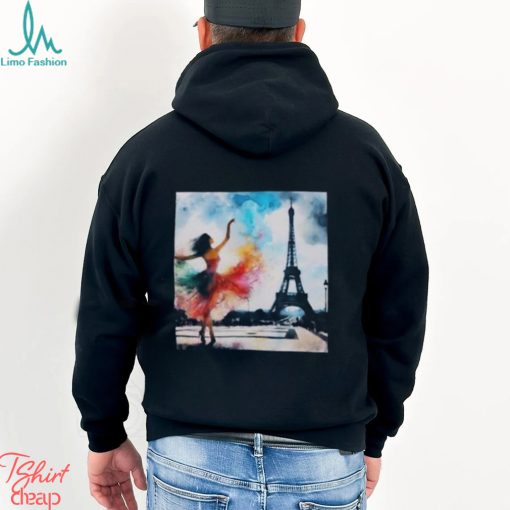 Dancer In Front Of The Eiffel Tower Classic T Shirt
