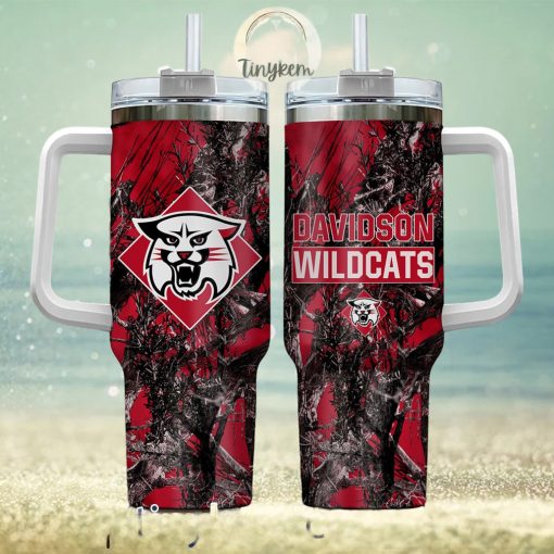 Davidson Wildcats Realtree Hunting 40oz Tumbler