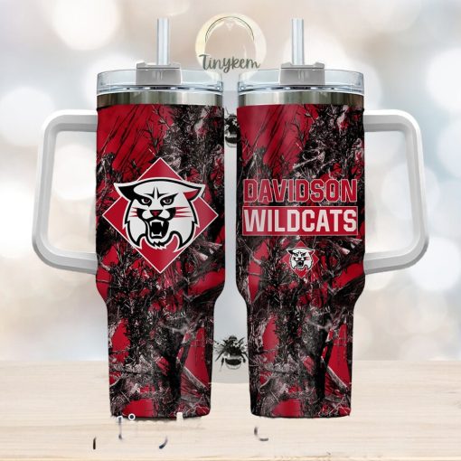 Davidson Wildcats Realtree Hunting 40oz Tumbler