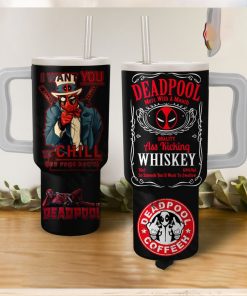 Deadpool Coffee I Want You To Chill Fuck Down Tumbler With Handle