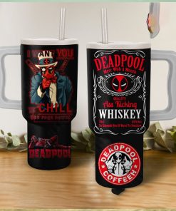 Deadpool Coffee I Want You To Chill Fuck Down Tumbler With Handle