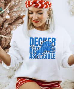 Decker Reported As Eligible Detroit Shirt