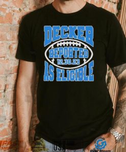 Decker Reported As Eligible Lions Fans Lions 2023 Shirt