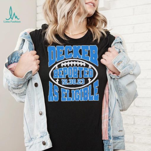 Decker Reported As Eligible Lions Fans Lions 2023 Shirt