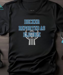 Decker Reported As Eligible Shirt Detroit Lions Tshirt Football Fan Hoodie Football Mom Detroit Lions Jersey Sweatshirt Funny Football Shirt