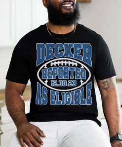 Decker Reported As Eligible Shirt