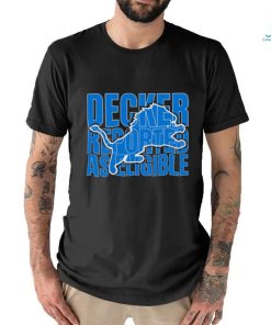 Decker Reported As Eligible T shirt