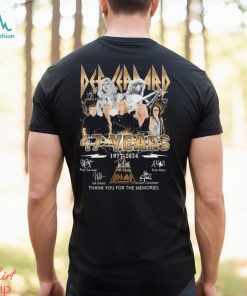 Def Leppard 47 Years Anniversary 1977 2024 Thank You For The Memories Signatures Shirt