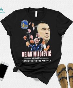 Dejan Milojevic Golden State Warriors 1977 2024 Thank You For The Memories Signature Shirt