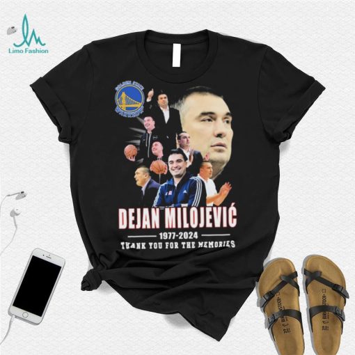 Dejan Milojevic Golden State Warriors 1977 2024 Thank You For The Memories Signature Shirt