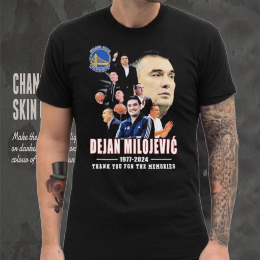 Dejan Milojevic Golden State Warriors 1977 2024 Thank You For The Memories Signature Shirt