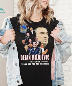 Dejan Milojevic Golden State Warriors 1977 2024 Thank You For The Memories Signature Shirt