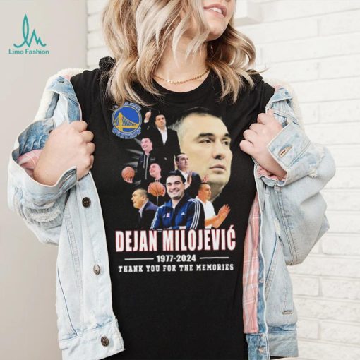 Dejan Milojevic Golden State Warriors 1977 2024 Thank You For The Memories Signature Shirt