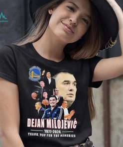 Dejan Milojevic Golden State Warriors 1977 2024 Thank You For The Memories Signature Shirt
