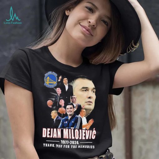 Dejan Milojevic Golden State Warriors 1977 2024 Thank You For The Memories Signature Shirt