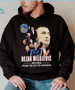 Dejan Milojevic Golden State Warriors 1977 2024 Thank You For The Memories Signature Shirt