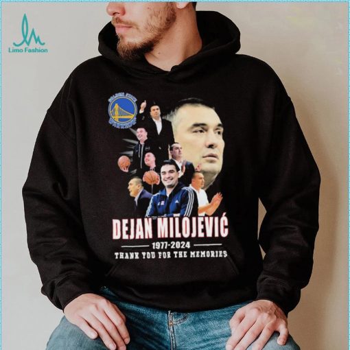 Dejan Milojevic Golden State Warriors 1977 2024 Thank You For The Memories Signature Shirt