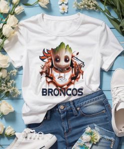 Denver Broncos Baby Groot Blood Inside Me Shirt