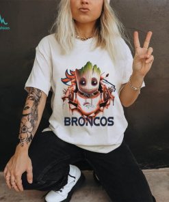 Denver Broncos Baby Groot Blood Inside Me Shirt