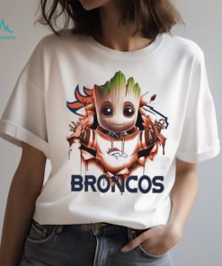 Denver Broncos Baby Groot Blood Inside Me Shirt