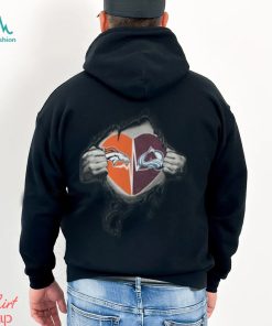 Denver Broncos Colorado Avalanche Inside My Heart Logo Shirt