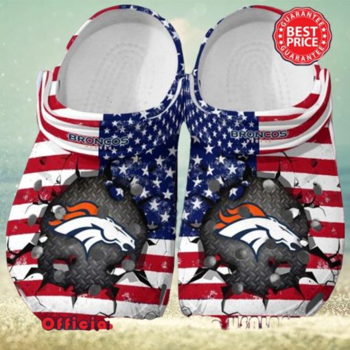 Denver Broncos NFL American Flag Crocs New For This Season Trending