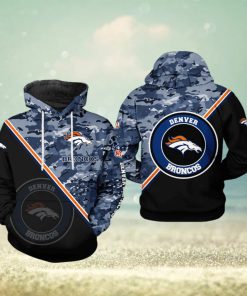Denver Broncos NFL Camo Team 3D Printed Hoodie