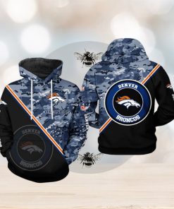 Denver Broncos NFL Camo Team 3D Printed Hoodie