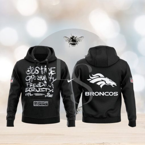 Denver Broncos NFL Justice Opportunity Equity Freedom Hoodie 3D