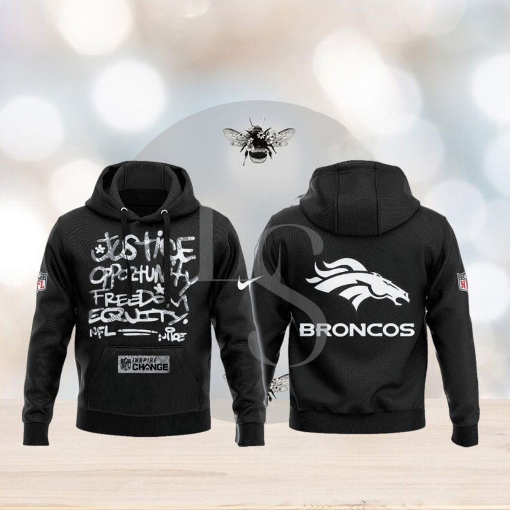 Denver Broncos NFL Justice Opportunity Equity Freedom Hoodie 3D Denver Broncos NFL Justice Opportunity Equity Freedom Hoodie 3D