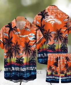 Denver Broncos NFL SAS Tropical Pattern Hawaiian Shirt And Short For Men Women Gift Summer beach