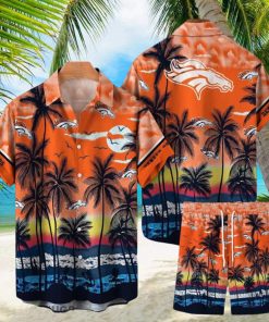 Denver Broncos NFL SAS Tropical Pattern Hawaiian Shirt And Short For Men Women Gift Summer beach