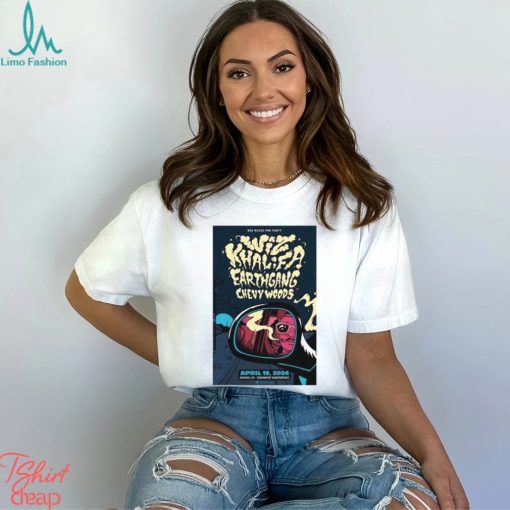 Denver, CO April 19, 2024 Wiz Khalifa Tour poster shirt