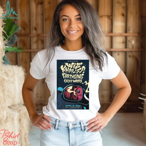 Denver, CO April 19, 2024 Wiz Khalifa Tour poster shirt