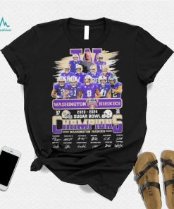 Design 2023 2024 Washington Huskies Sugar Bowl Champions T Shirt