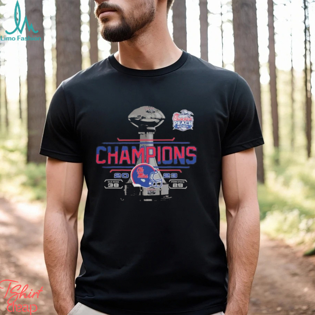 Design 2023 Chick Fil A Peach Bowl Champions Score Red Ole Miss Rebels Shirt Design 2023 Chick Fil A Peach Bowl Champions Score Red Ole Miss Rebels Shirt