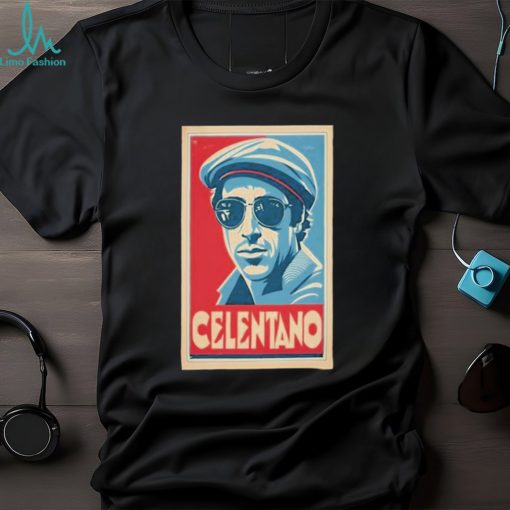 Design Adriano Celentano Vintage Italy T shirt
