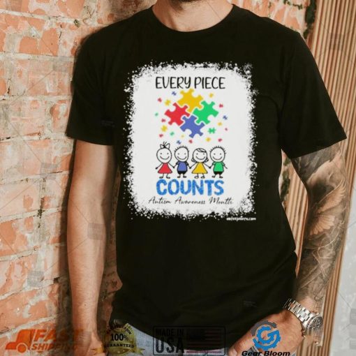 Design Autism Every Piece Counts Autism Awareness Month Shirt