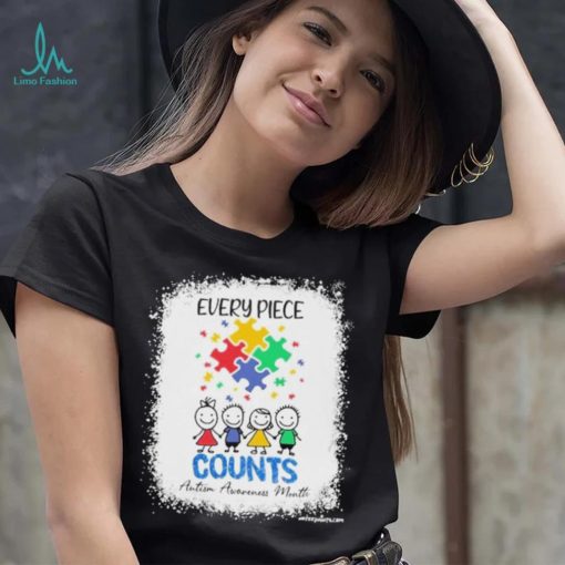 Design Autism Every Piece Counts Autism Awareness Month Shirt